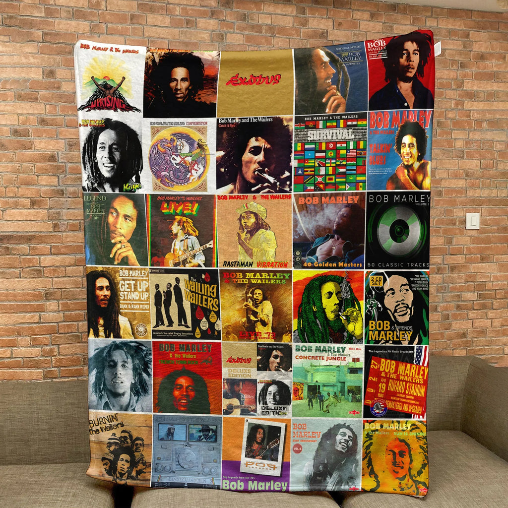 Bob Marley Sherpa Blanket - A Warm Tribute to Reggae's Greatest Voice