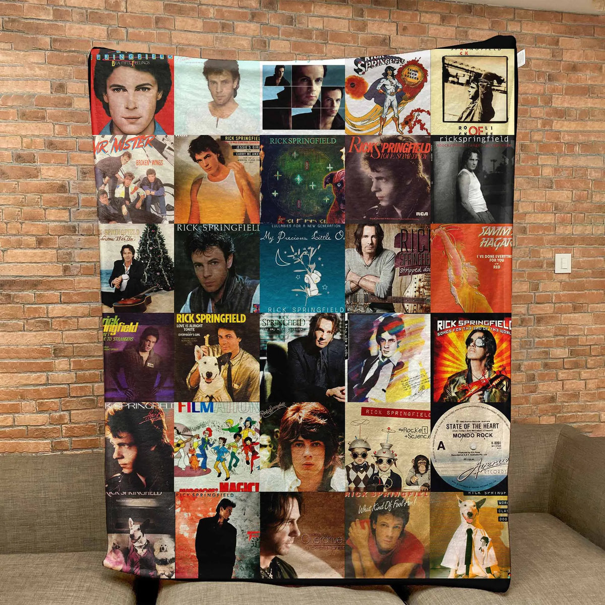 Rick Springfield Sherpa Blanket - A Cozy Tribute to an '80s Icon