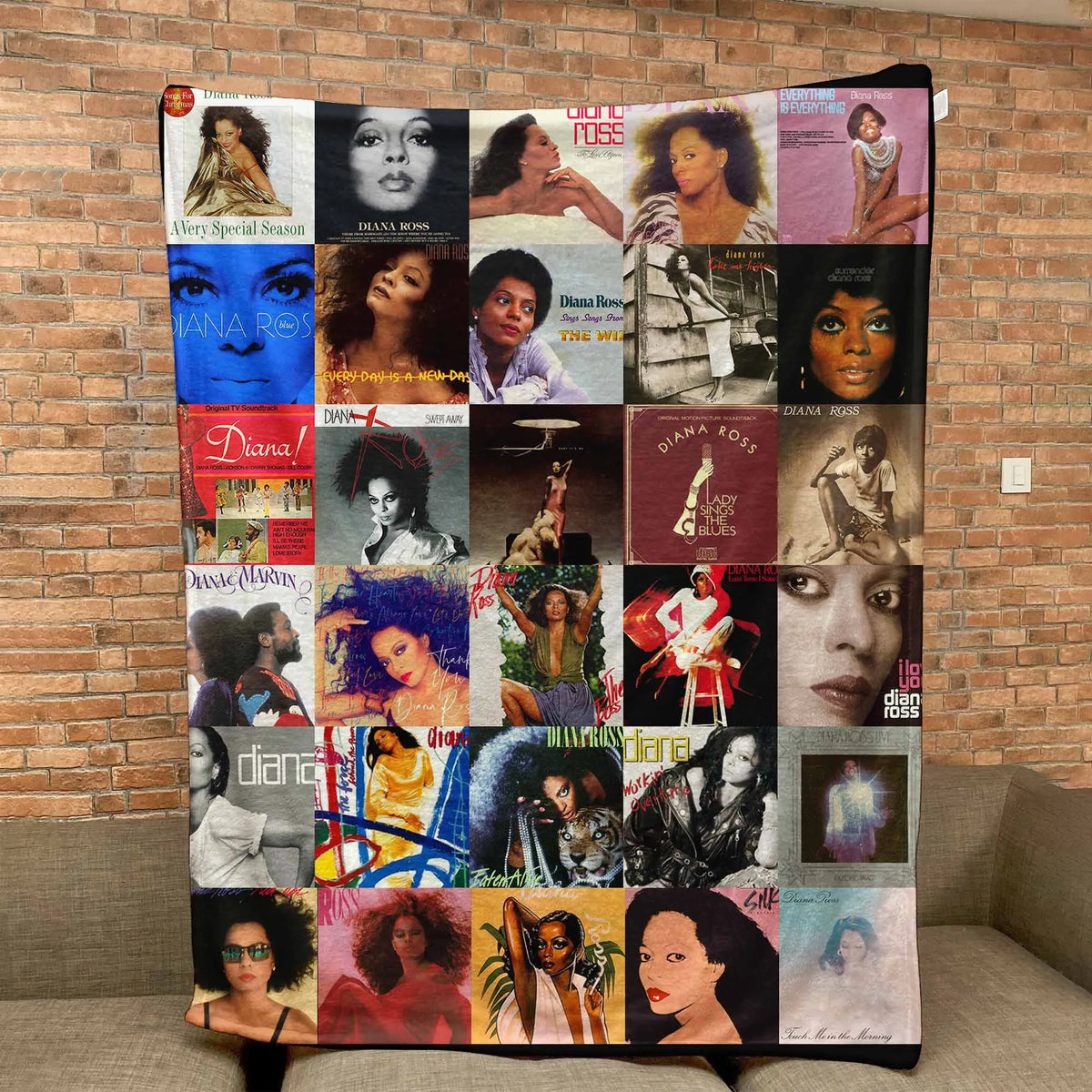 Diana Ross Sherpa Blanket - A Soul & Motown Icon Wrapped in Comfort