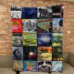 Phish Albums Collage Sherpa Blanket - A Cozy Tribute to Jam Band Legends