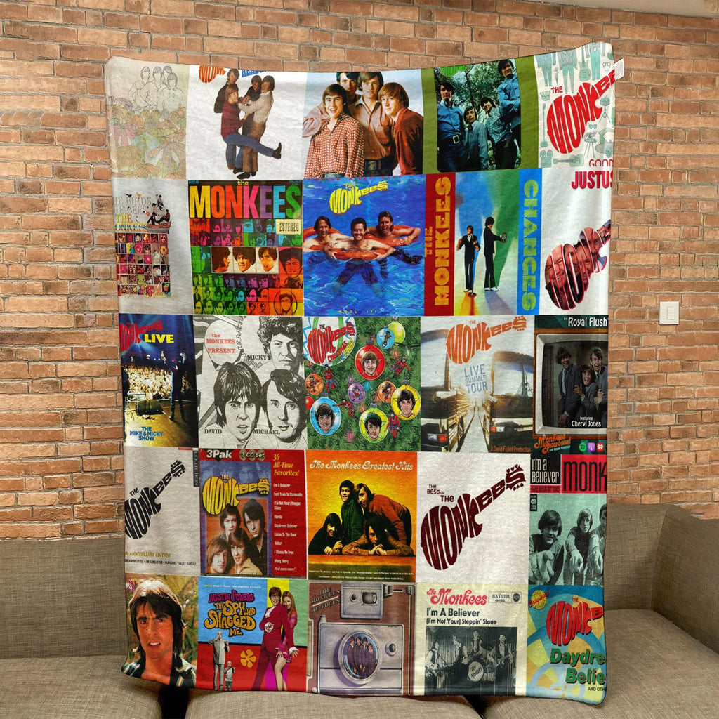 The Monkees Sherpa Blanket - Retro Pop Warmth Wrapped in Iconic Album Art