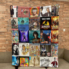 Weird Al Yankovic Albums Collage Sherpa Blanket - A Whimsical, Comedy-Rock Tribute for True Fans