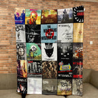 My Chemical Romance Albums Collage Sherpa Blanket - Emotional Warmth Christmas Find for Fans