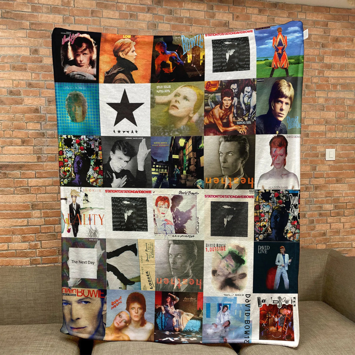David Bowie Sherpa Blanket - A Cosmic Tribute to the Man Who Rewrote Music