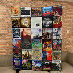 Lynyrd Skynyrd Albums Collage Sherpa Blanket - A Southern Rock Legacy in Every Stitch