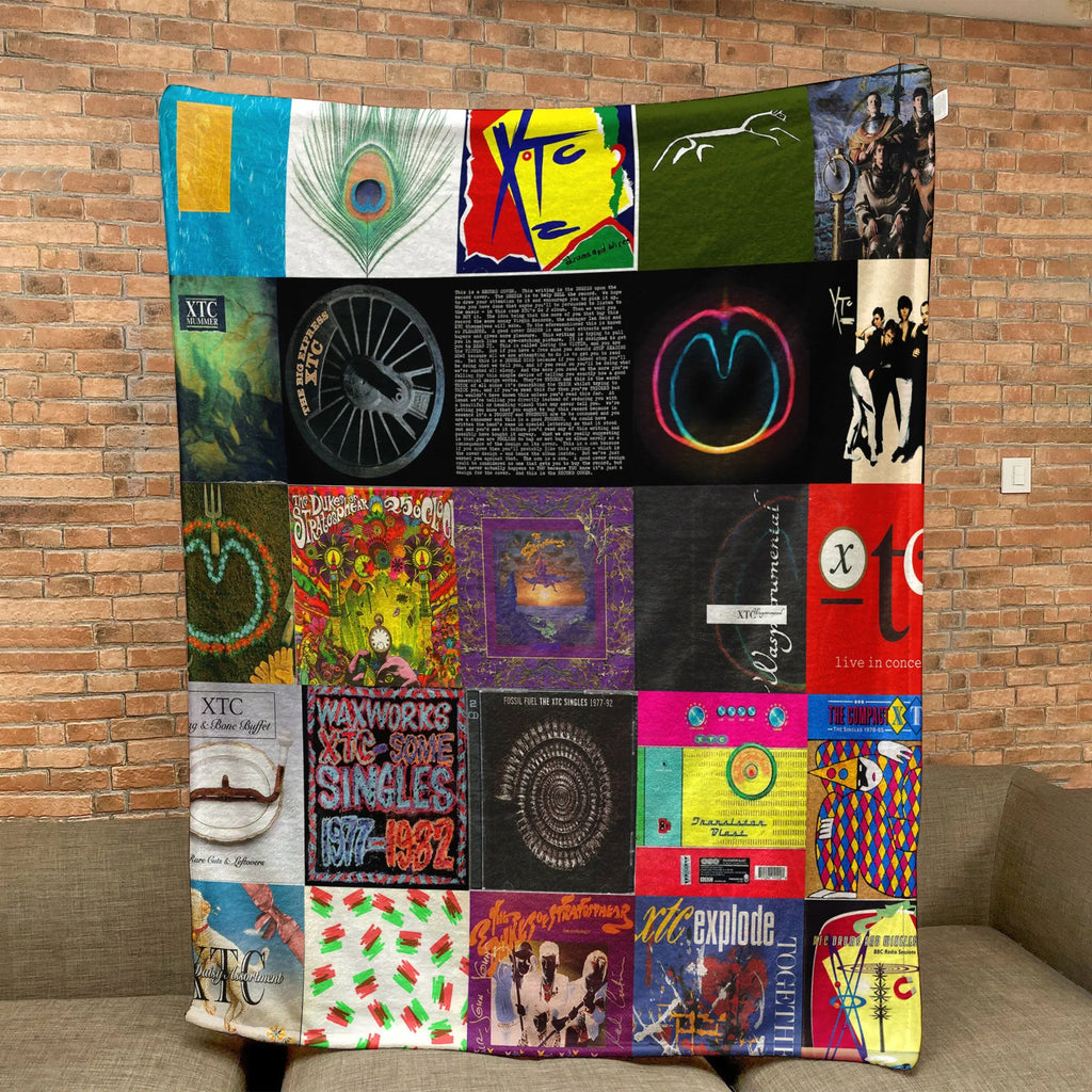 XTC Sherpa Blanket - Art-Pop Warmth Wrapped in Iconic Album Imagery