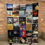 Dave Matthews Band Albums Collage Sherpa Blanket - A Warm Journey Through Every Era