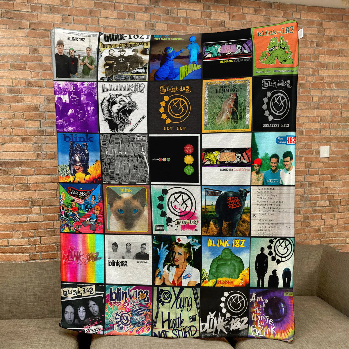 Blink-182 Sherpa Blanket - Pop-Punk Comfort for True Fans