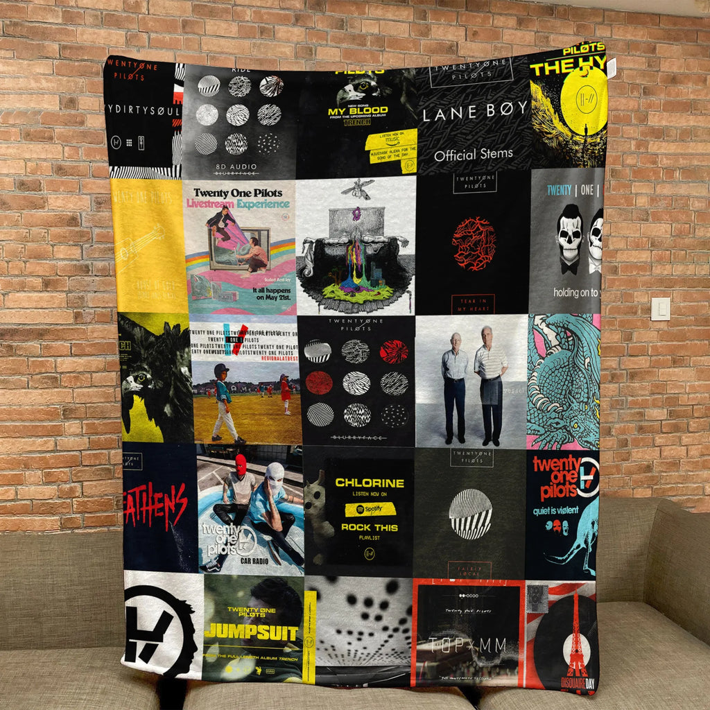 Twenty One Pilots Sherpa Blanket - Alt-Pop Warmth Wrapped in Iconic Era Artwork