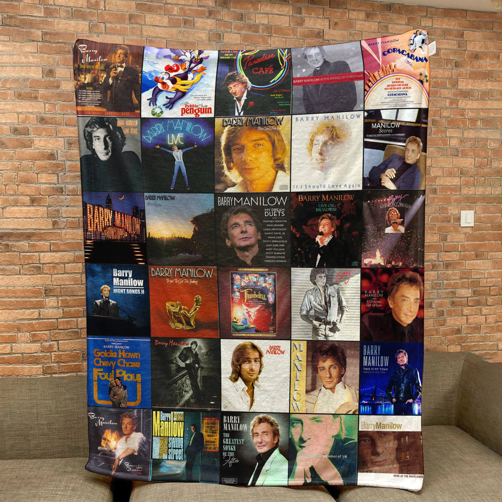 Barry Manilow Sherpa Blanket - A Cozy Tribute to Timeless Classics