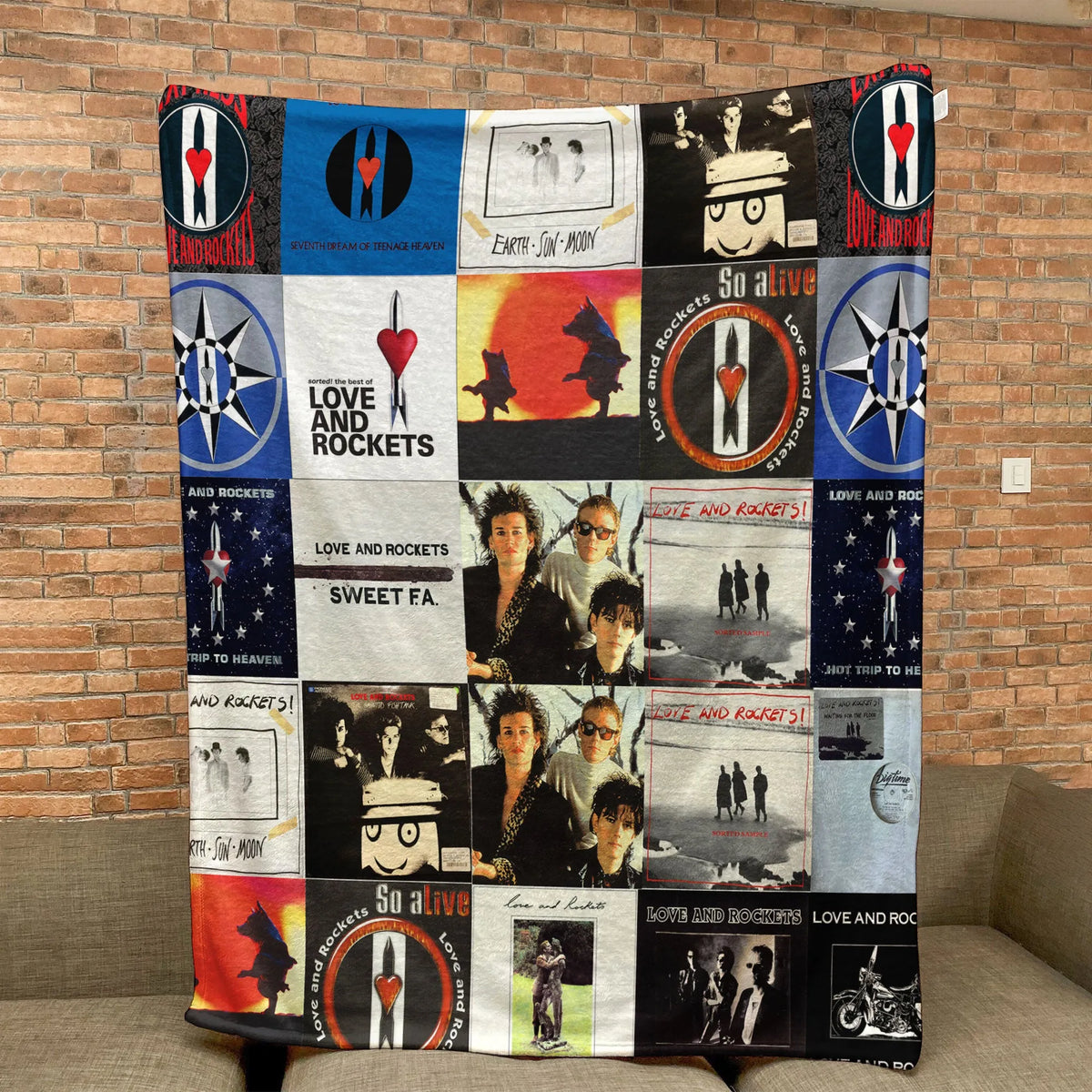 Love and Rockets Sherpa Blanket - A Darkwave & Alt-Rock Tribute for True Fans