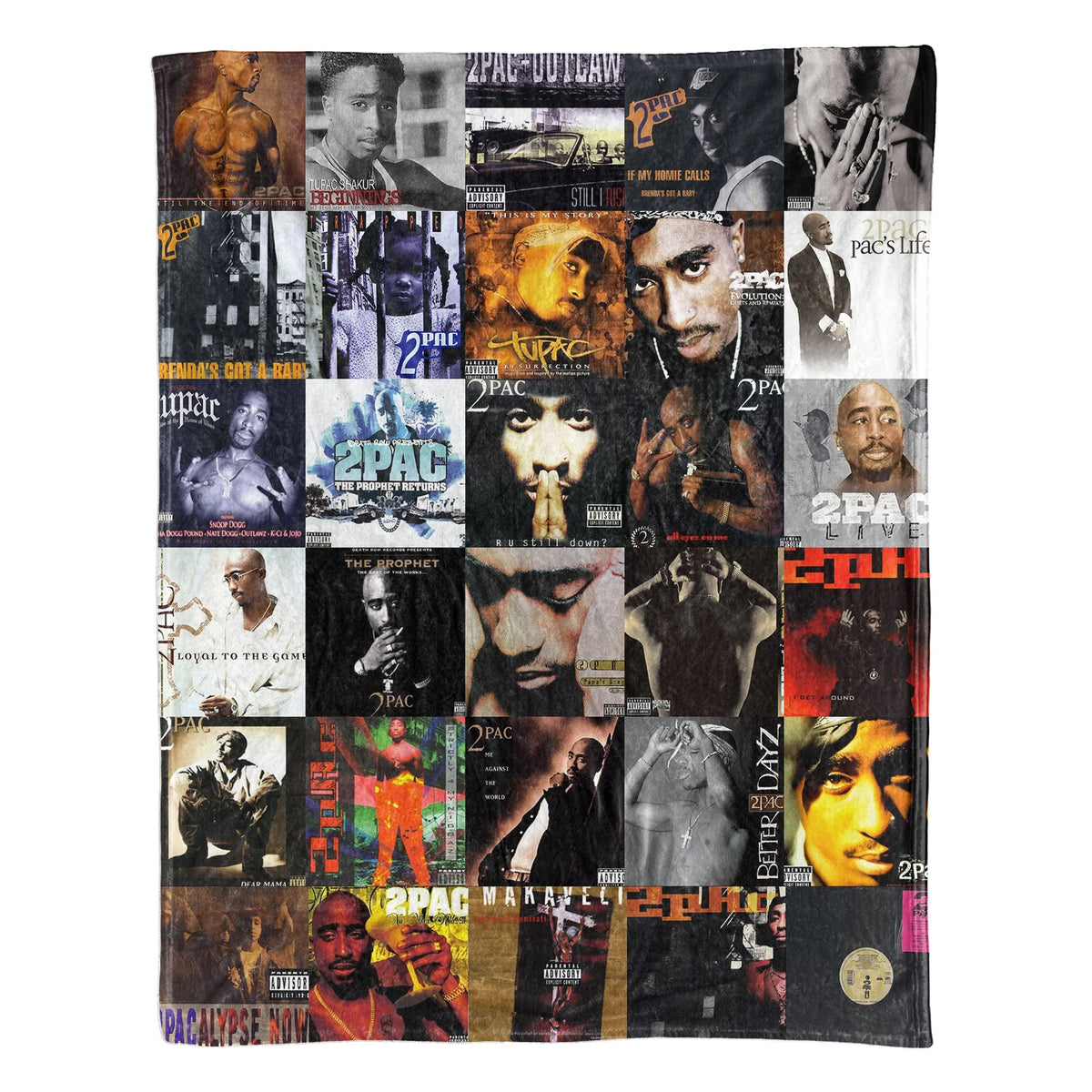 2Pac Sherpa Blanket - West Coast Legend Warmth Wrapped in Iconic Album Art