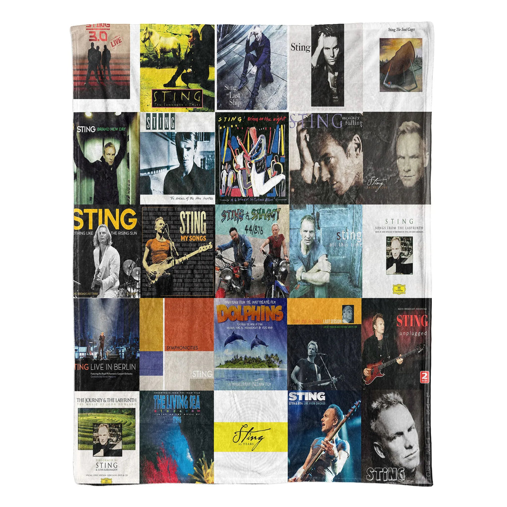 Sting Sherpa Blanket - Timeless Elegance Wrapped in Iconic Album Art