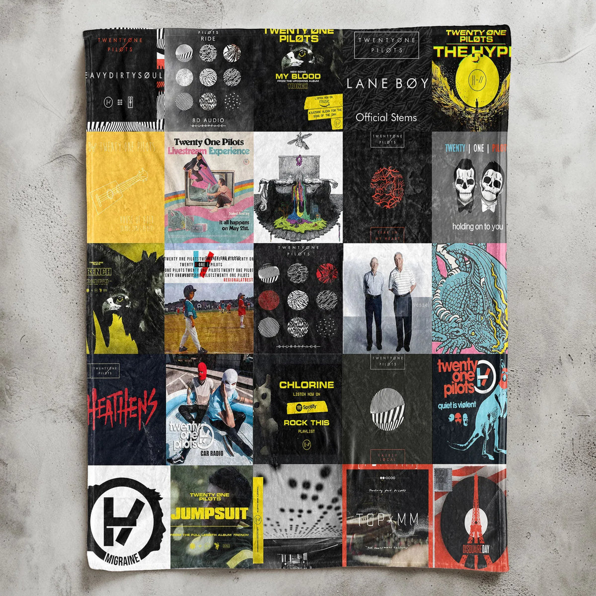 Twenty One Pilots Sherpa Blanket - Alt-Pop Warmth Wrapped in Iconic Era Artwork