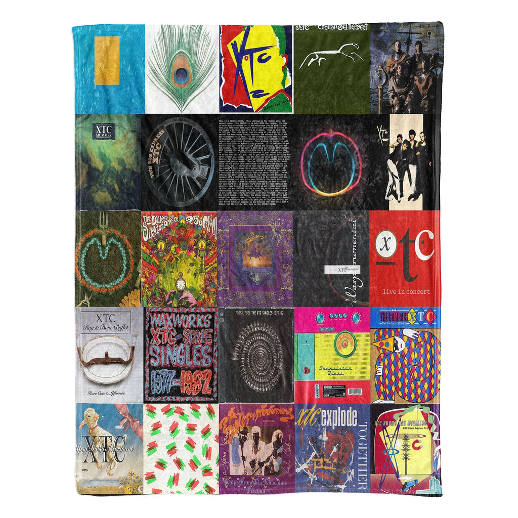 XTC Sherpa Blanket - Art-Pop Warmth Wrapped in Iconic Album Imagery
