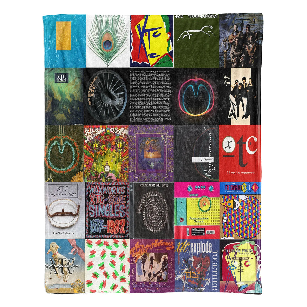 XTC Sherpa Blanket - Art-Pop Warmth Wrapped in Iconic Album Imagery