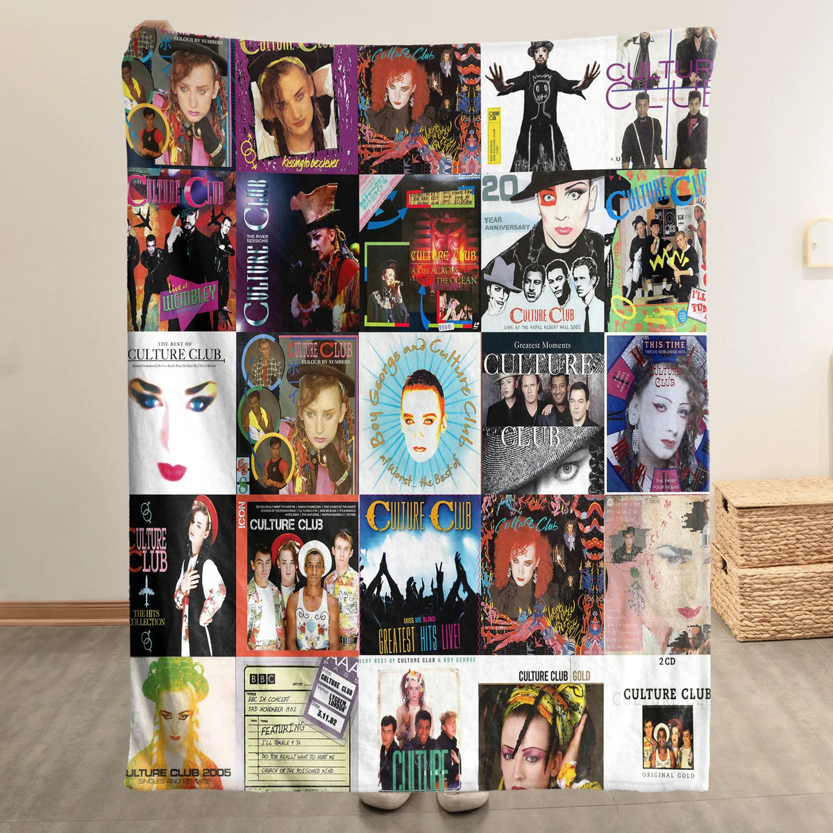 Culture Club Sherpa Blanket - A Vibrant Tribute to '80s Pop Icons