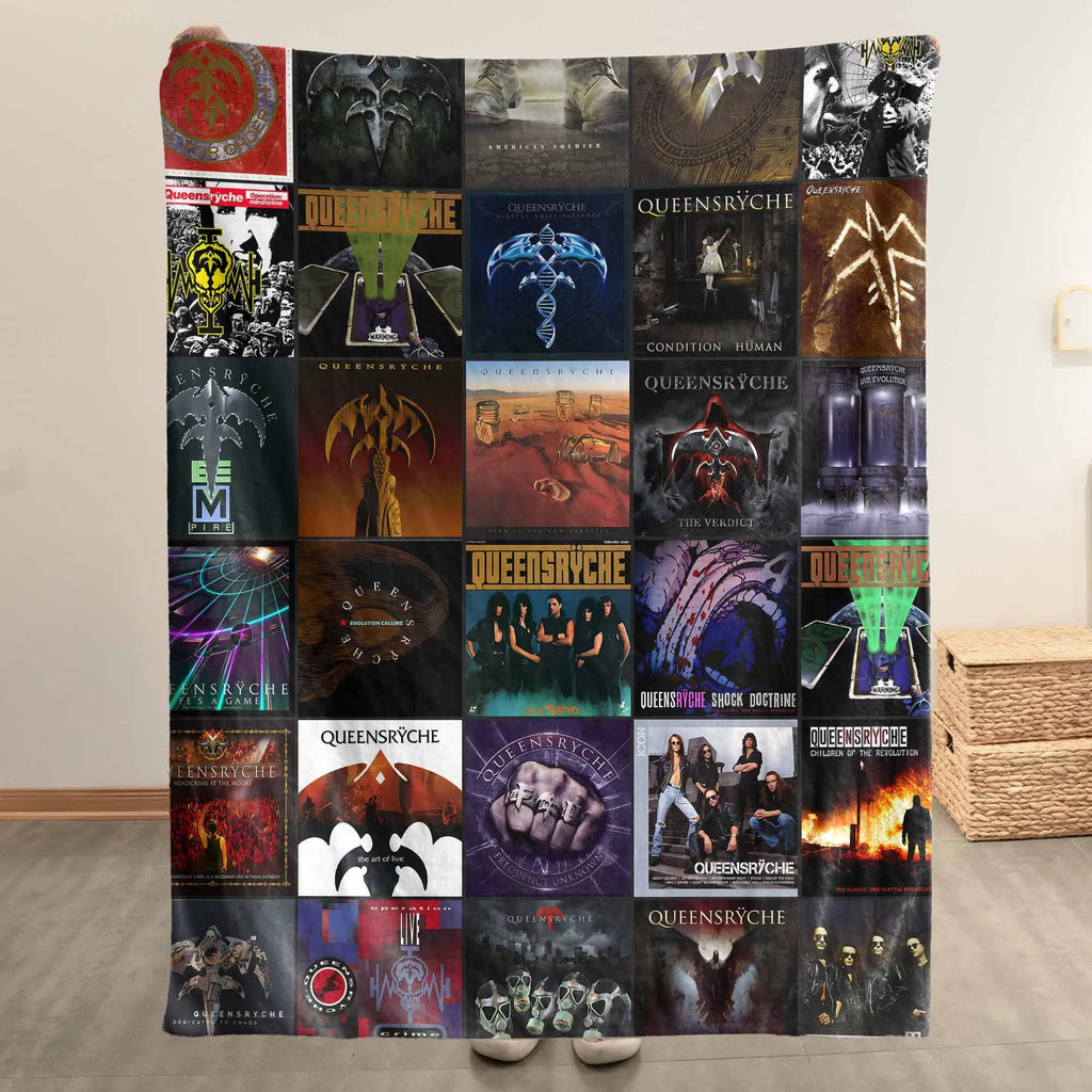 Queensrÿche Sherpa Blanket – Progressive Metal Legends in Every Stitch