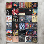 The Who Albums Collage Sherpa Blanket - A Warm Tribute to Rock-s Loudest Legends