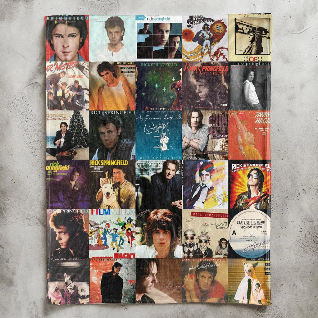 Rick Springfield Sherpa Blanket - A Cozy Tribute to an '80s Icon