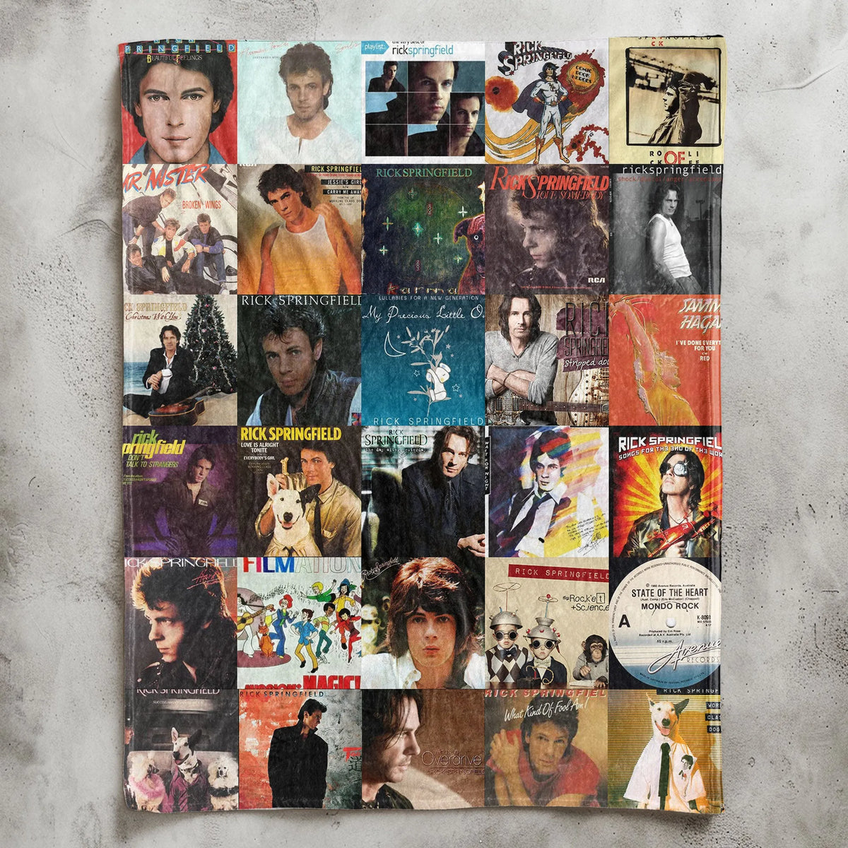 Rick Springfield Sherpa Blanket - A Cozy Tribute to an '80s Icon