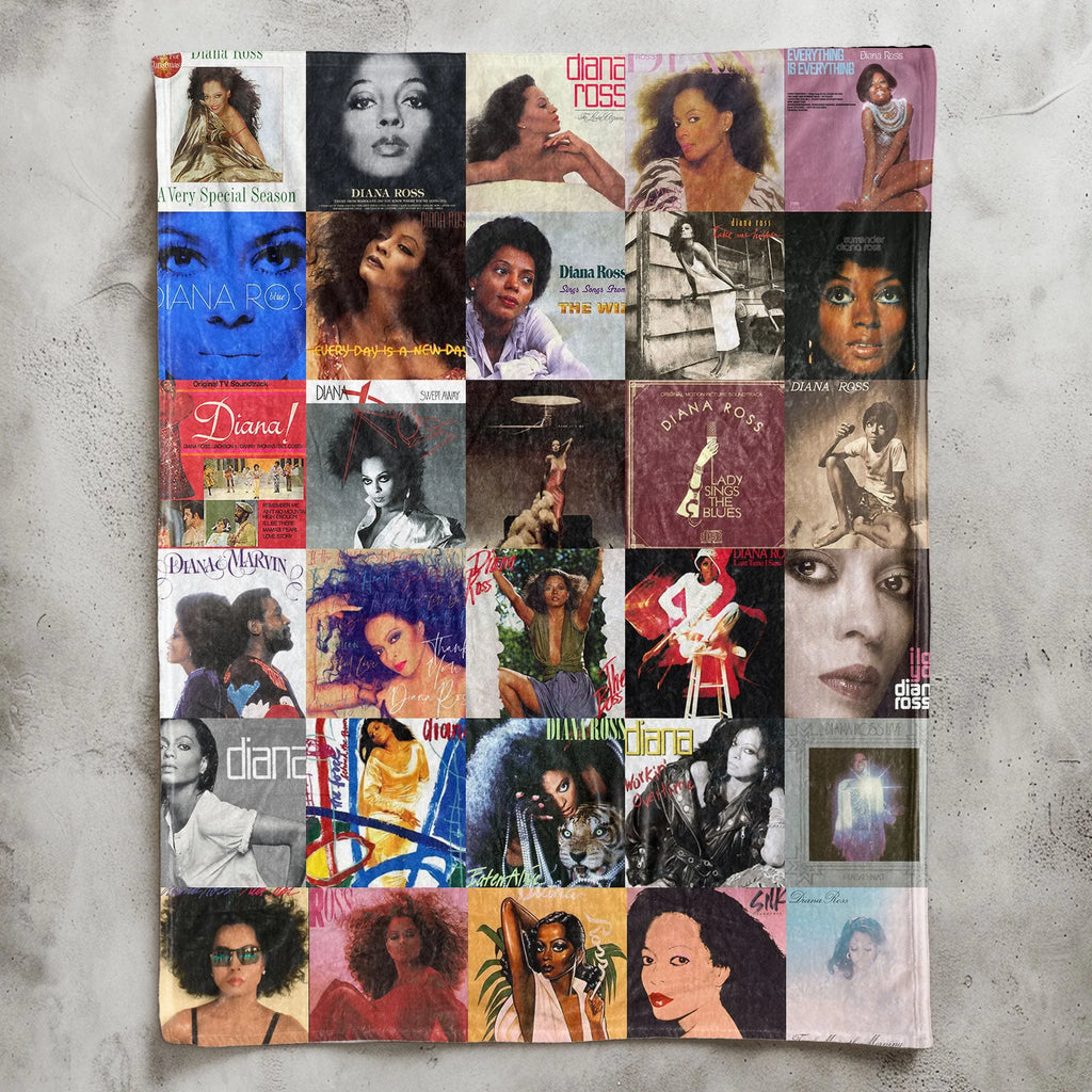 Diana Ross Sherpa Blanket - A Soul & Motown Icon Wrapped in Comfort