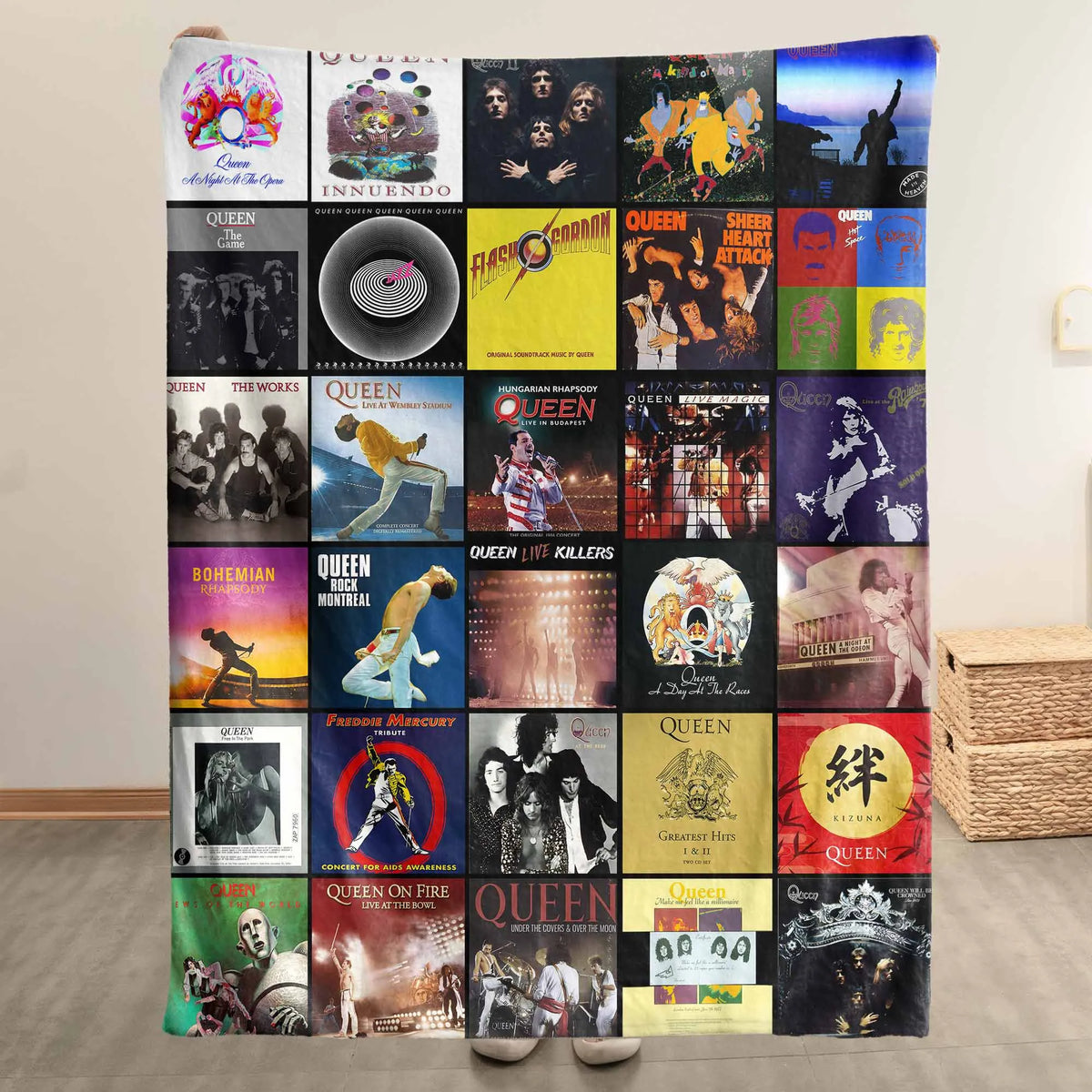 Queen Sherpa Blanket - A Royal Tribute to Legendary Albums