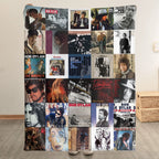 Bob Dylan Albums Collage Blanket - A Nostalgic Blanket for Dylan's Fans