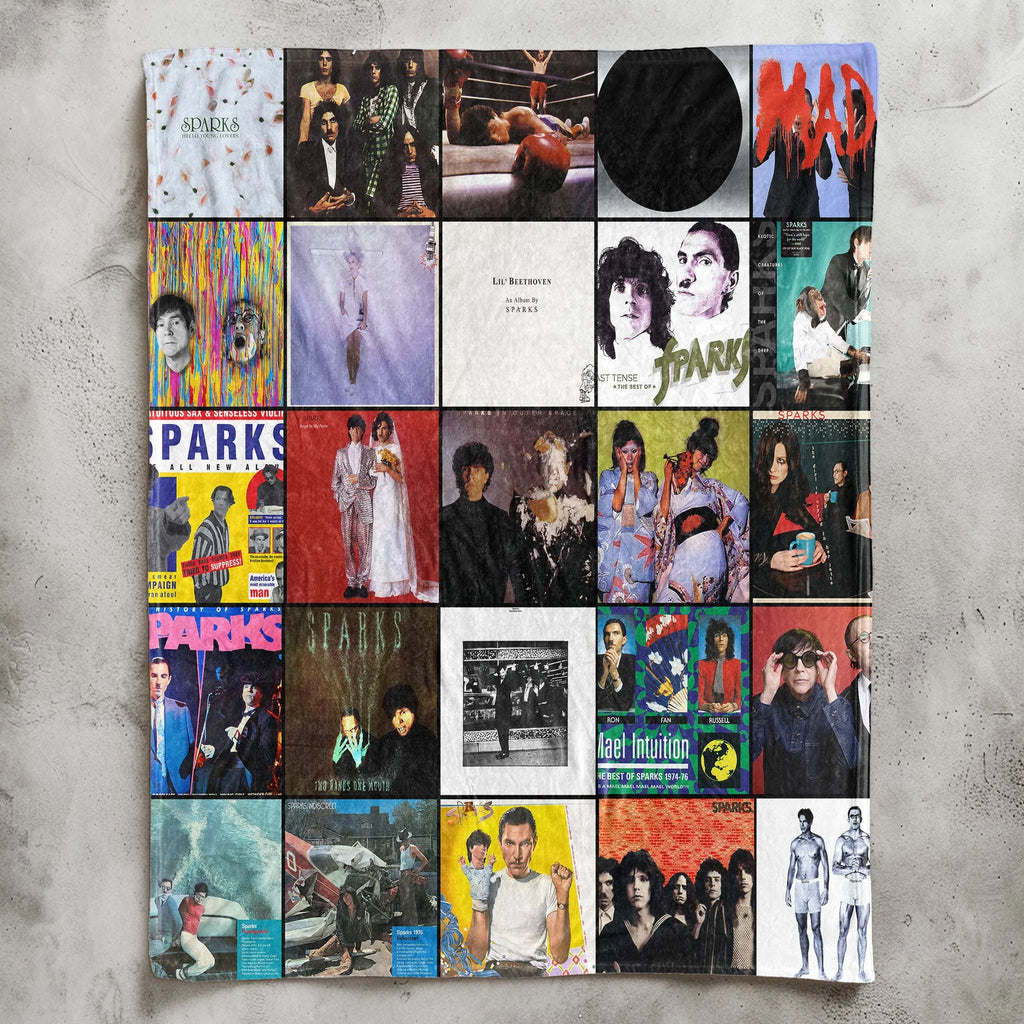 Sparks Sherpa Blanket - A Cozy Tribute to Iconic Art & Eccentric Style