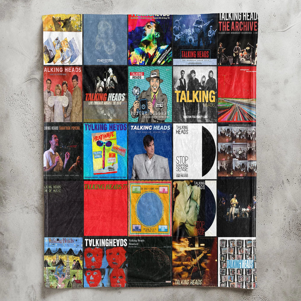 Talking Heads Sherpa Blanket - Art Rock Warmth Wrapped in Iconic Album Imagery