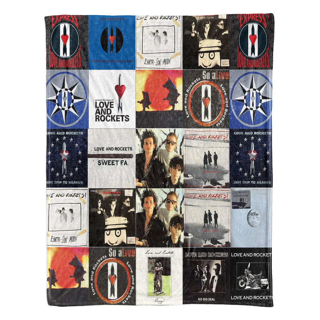 Love and Rockets Sherpa Blanket - A Darkwave & Alt-Rock Tribute for True Fans