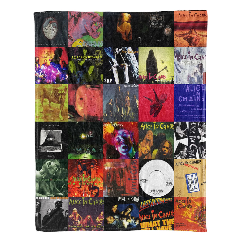 Alice In Chains Sherpa Blanket - Grunge Warmth Wrapped in Iconic Album Art