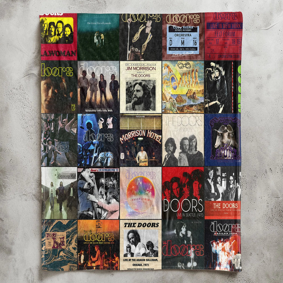 The Doors Sherpa Blanket - A Psychedelic Rock Tribute for True Fans