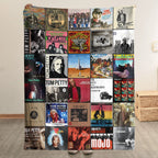 Tom Petty Albums Collage Sherpa Blanket - A Unique Christmas Find for Fans