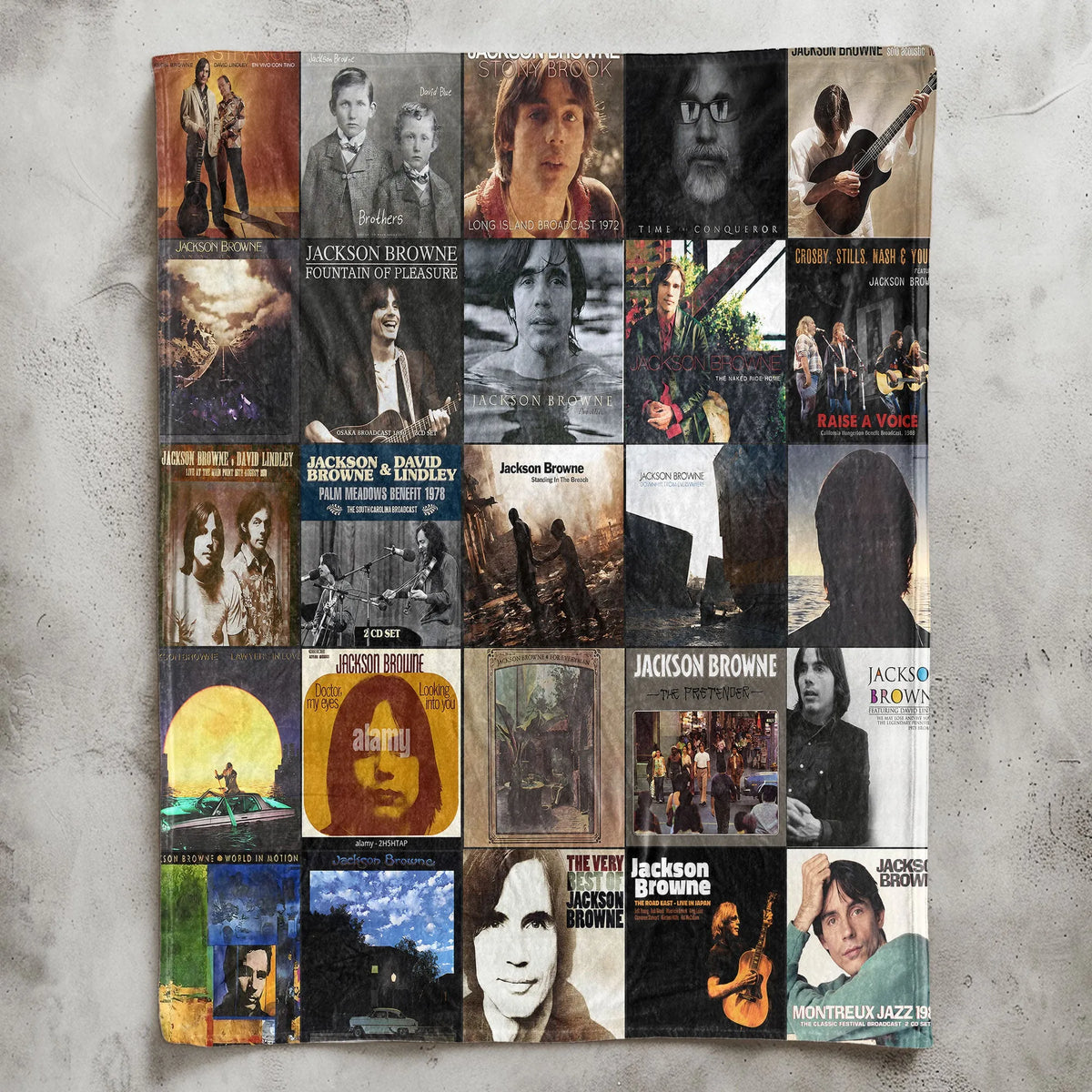 Jackson Browne Sherpa Blanket - Folk-Rock Warmth Wrapped in Timeless Album Art