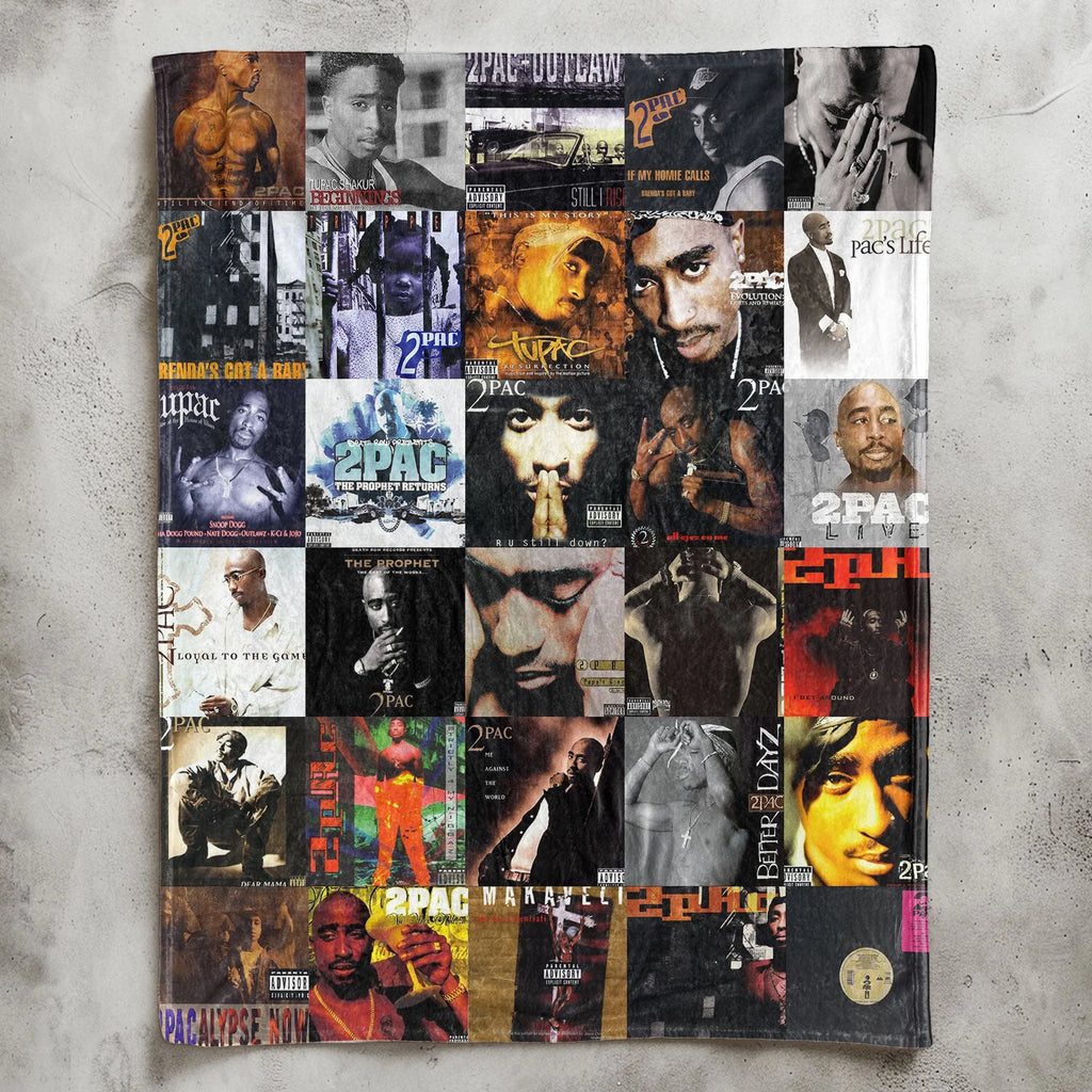 2Pac Sherpa Blanket - West Coast Legend Warmth Wrapped in Iconic Album Art