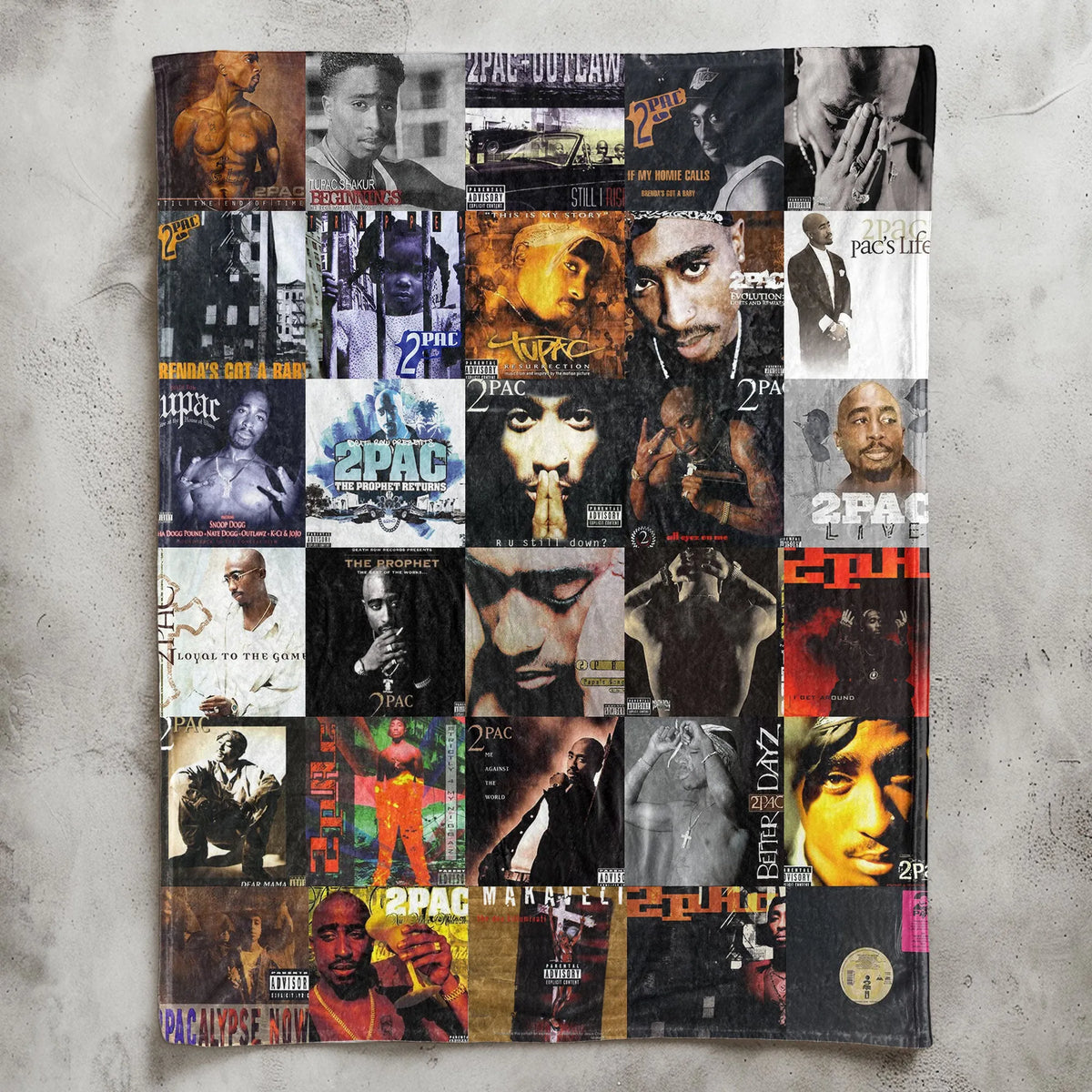 2Pac Sherpa Blanket - West Coast Legend Warmth Wrapped in Iconic Album Art