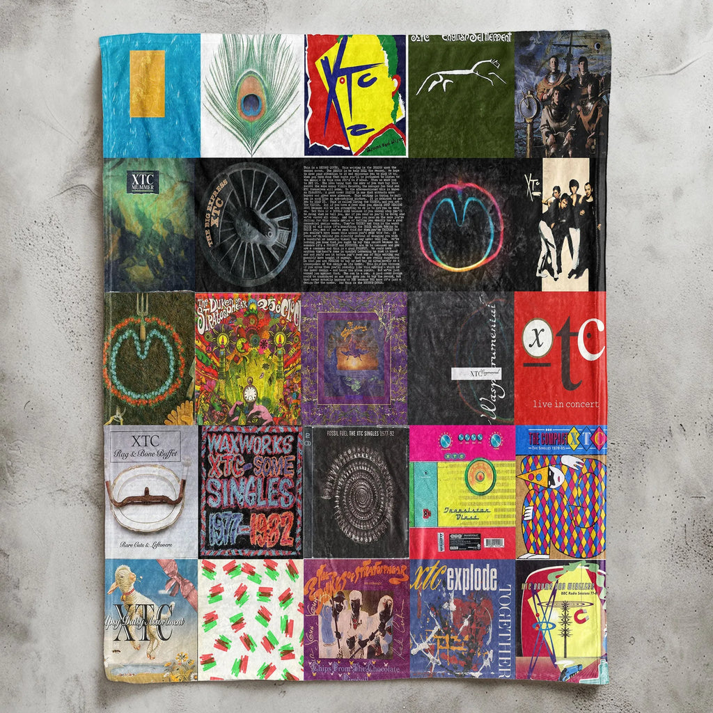 XTC Sherpa Blanket - Art-Pop Warmth Wrapped in Iconic Album Imagery