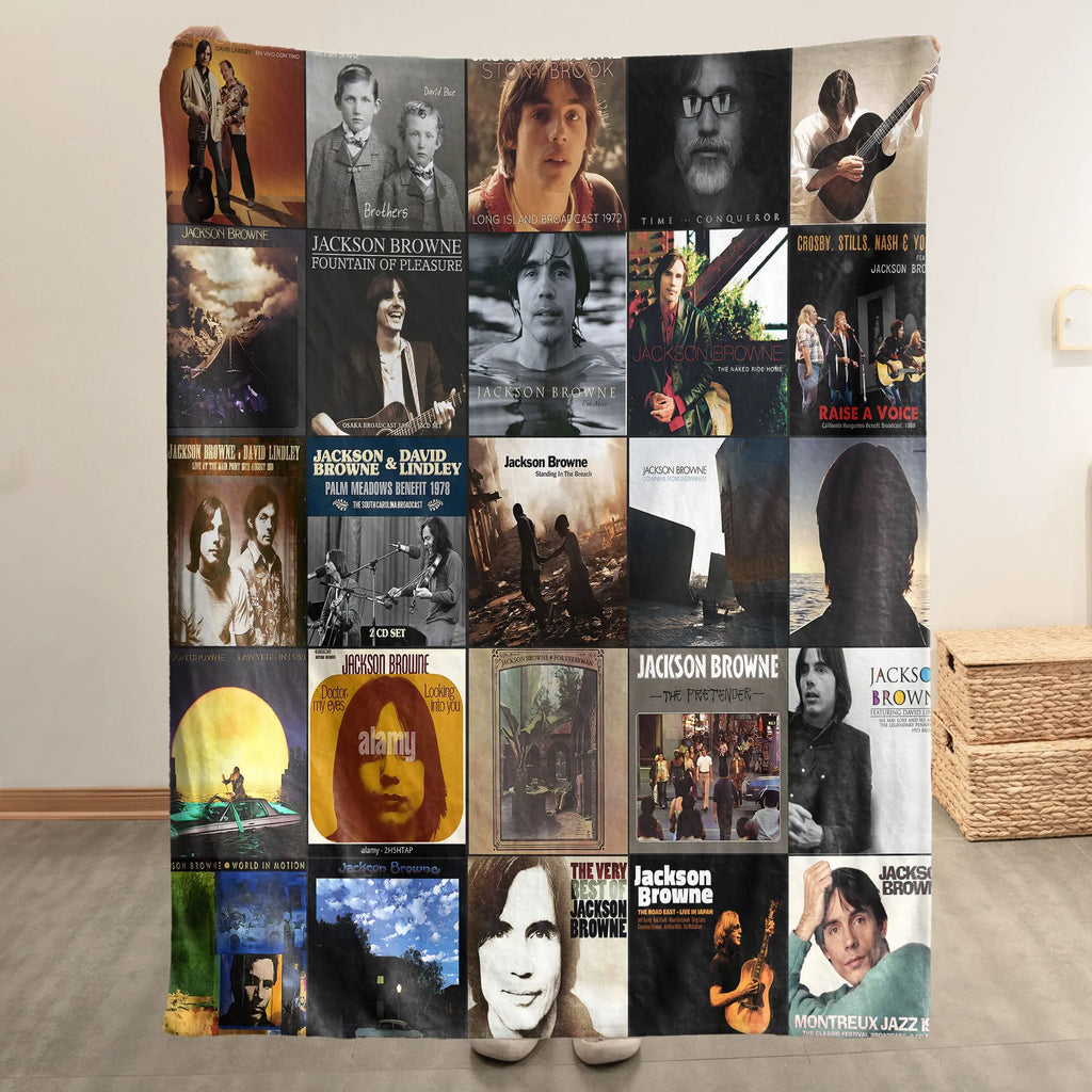 Jackson Browne Sherpa Blanket - Folk-Rock Warmth Wrapped in Timeless Album Art
