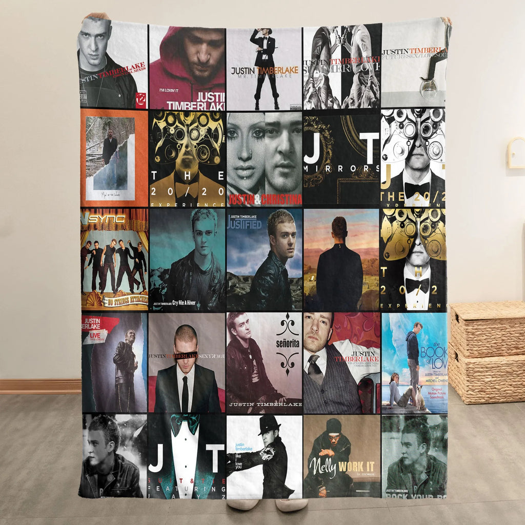 Justin Timberlake Sherpa Blanket - A Pop & R&B Icon Tribute for True Fans