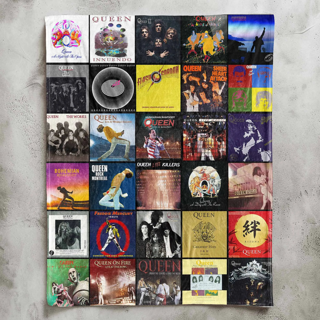 Queen Sherpa Blanket - A Royal Tribute to Legendary Albums