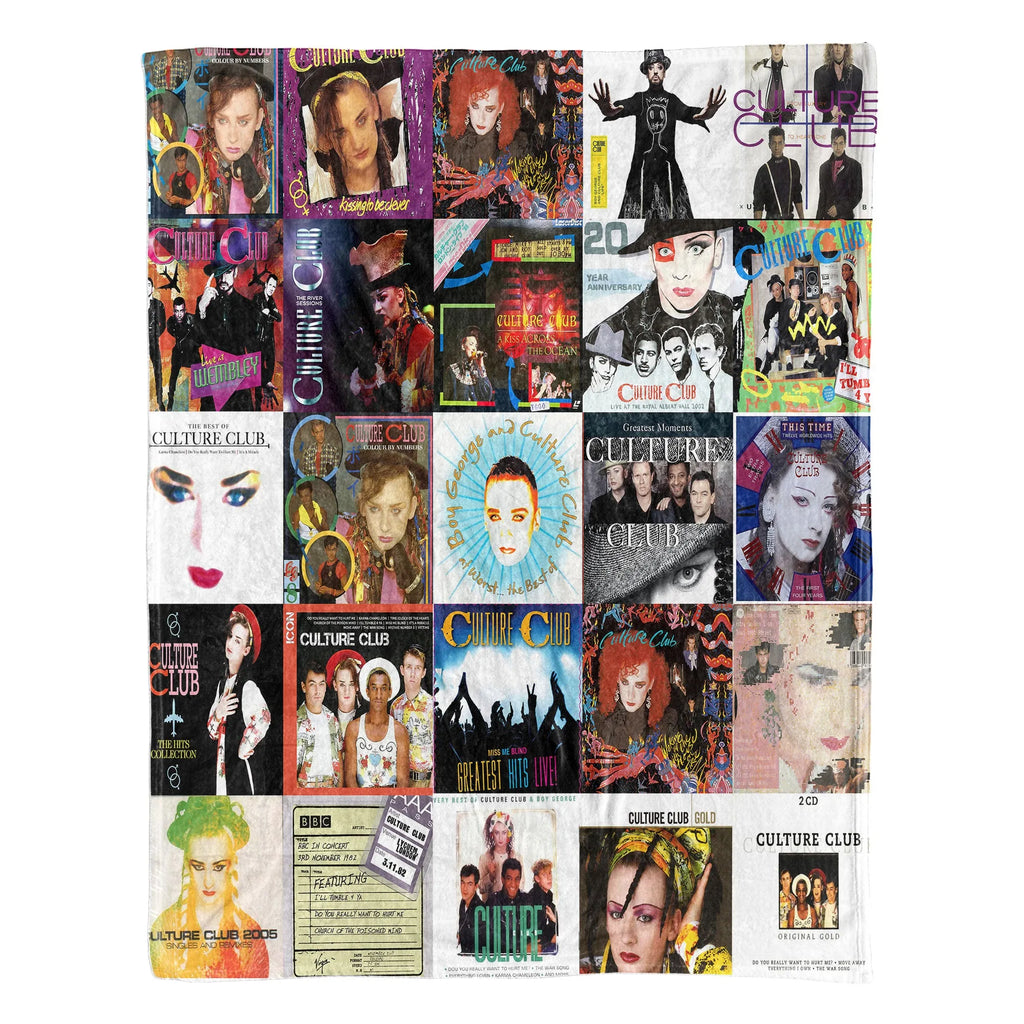 Culture Club Sherpa Blanket - A Vibrant Tribute to '80s Pop Icons