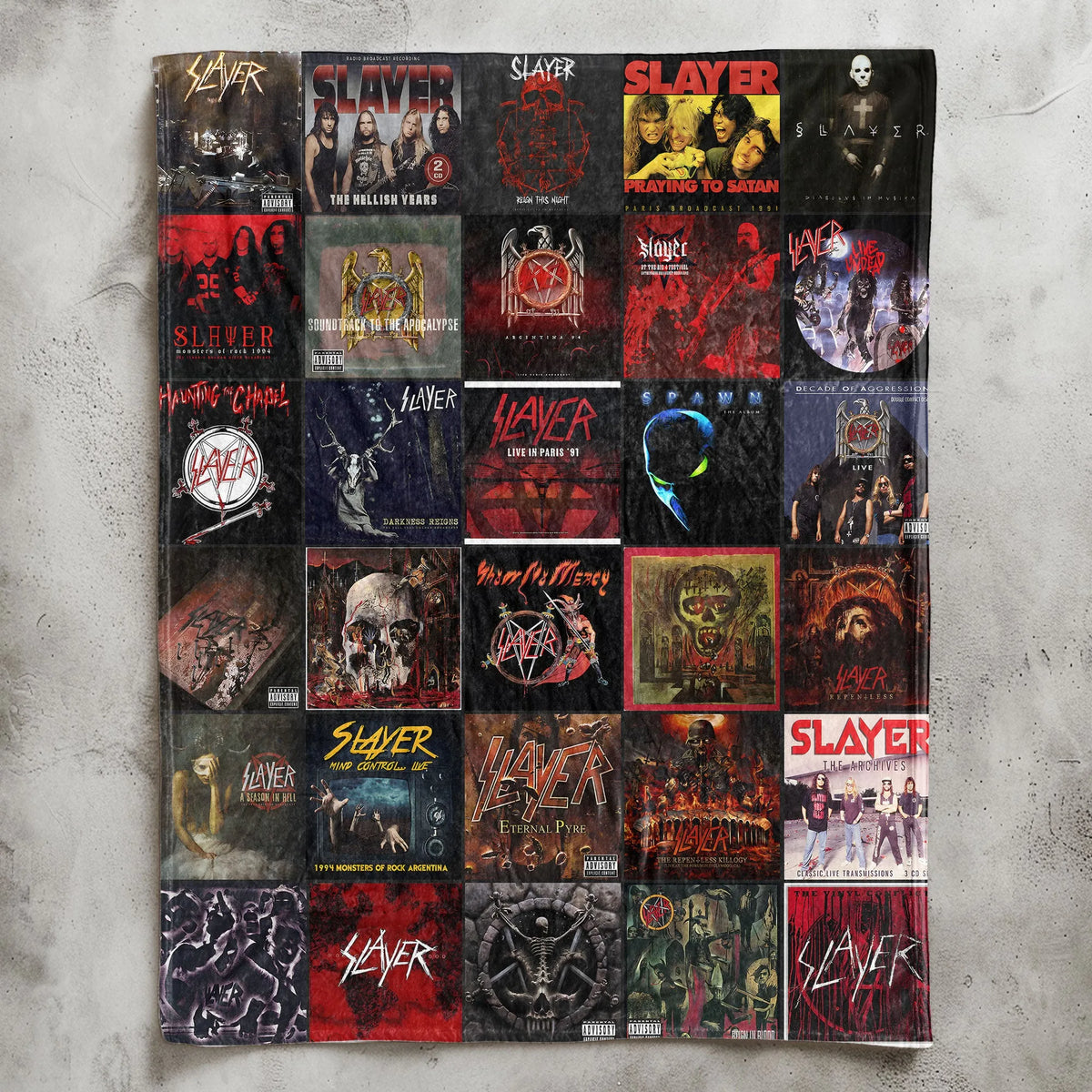 Slayer Sherpa Blanket - A Fierce Tribute to Metal Legends
