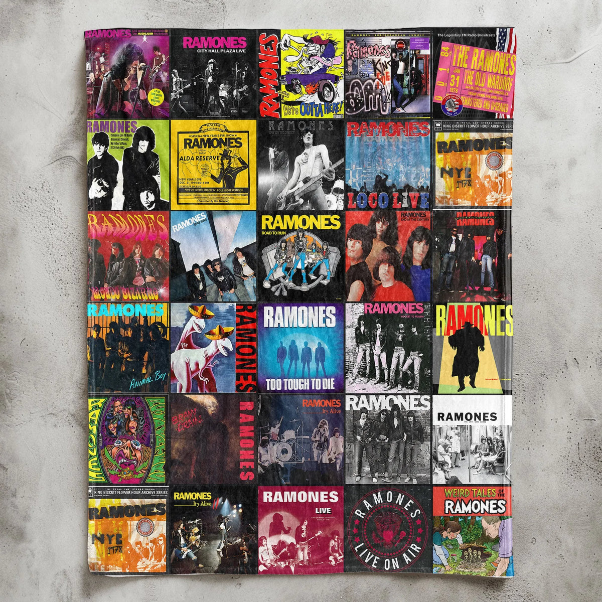 Ramones Sherpa Blanket - A Punk Rock Time Machine for True Fans