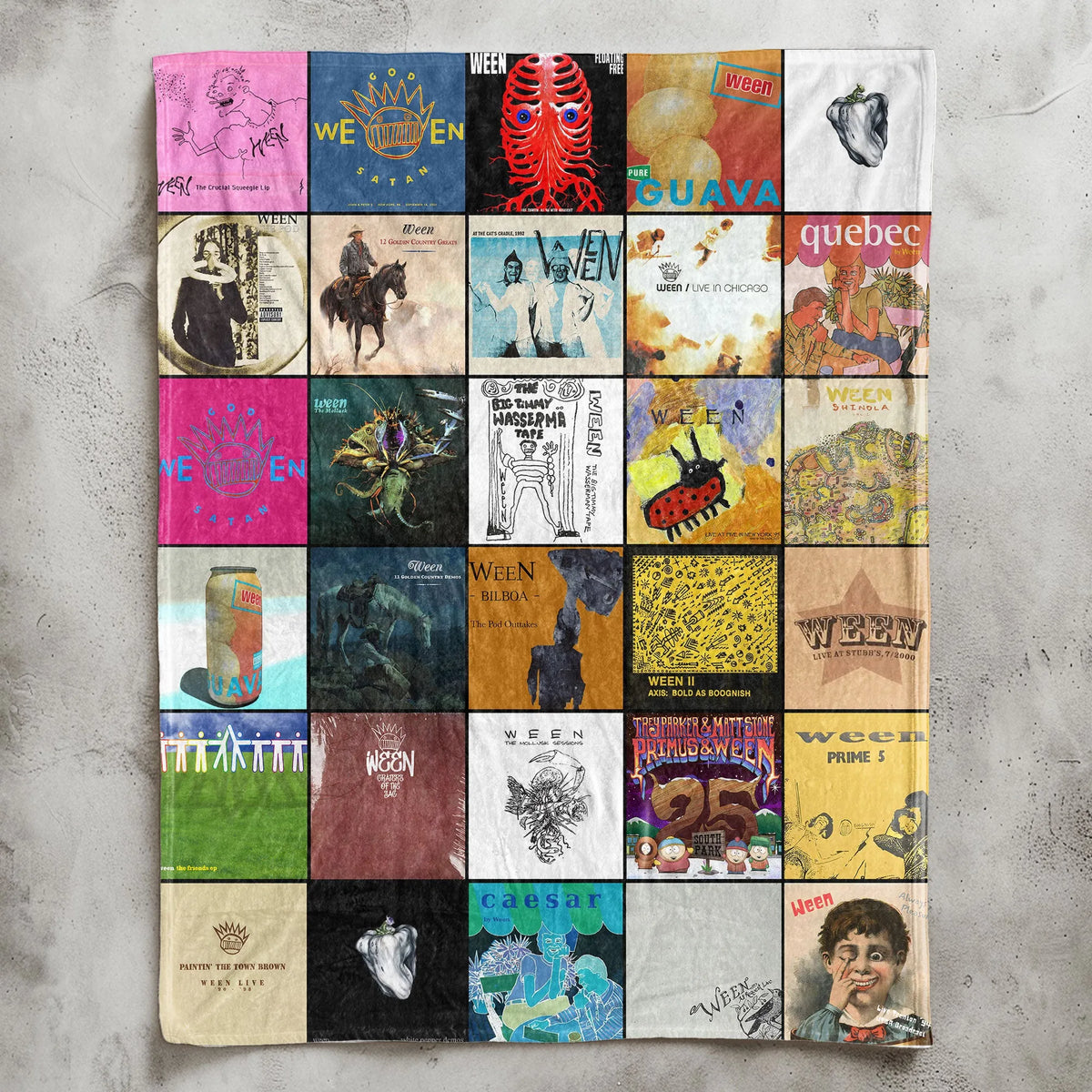 Ween Sherpa Blanket - A Nostalgic Trip Through Every Era