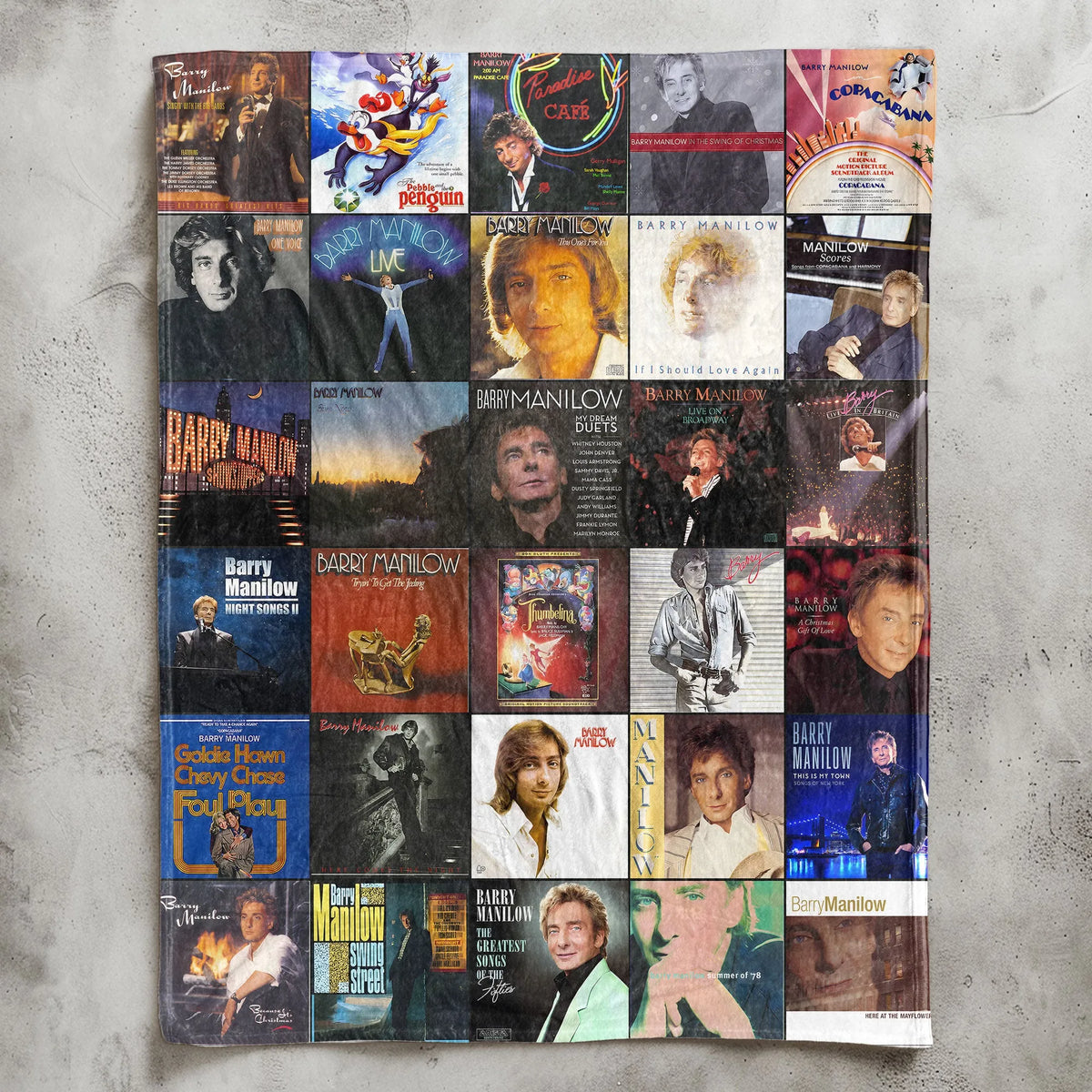 Barry Manilow Sherpa Blanket - A Cozy Tribute to Timeless Classics