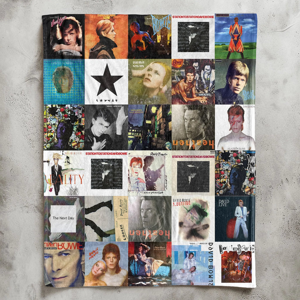 David Bowie Sherpa Blanket - A Cosmic Tribute to the Man Who Rewrote Music