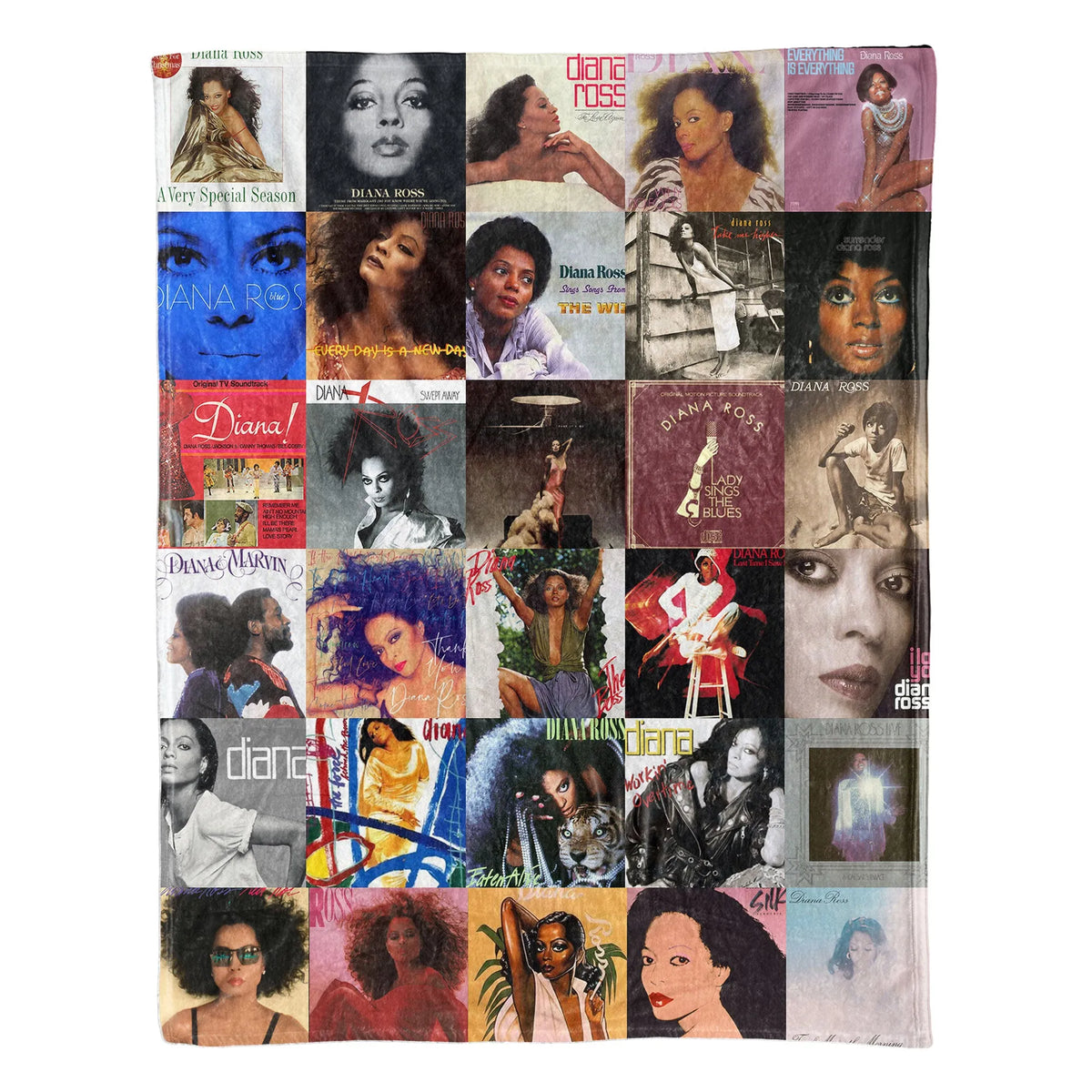 Diana Ross Sherpa Blanket - A Soul & Motown Icon Wrapped in Comfort