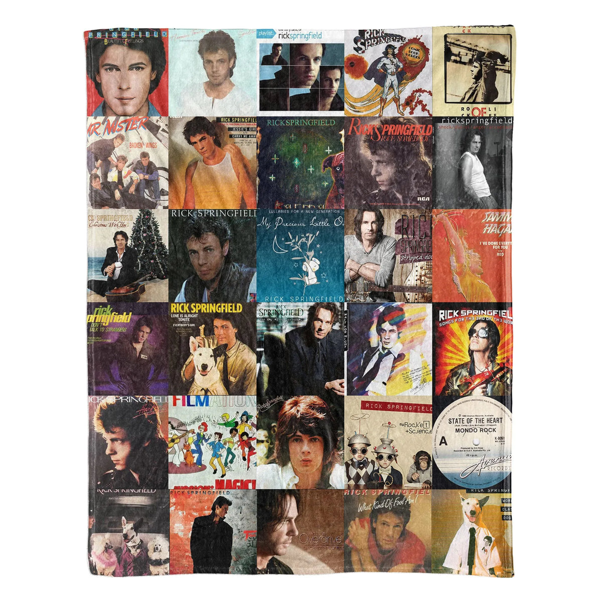 Rick Springfield Sherpa Blanket - A Cozy Tribute to an '80s Icon