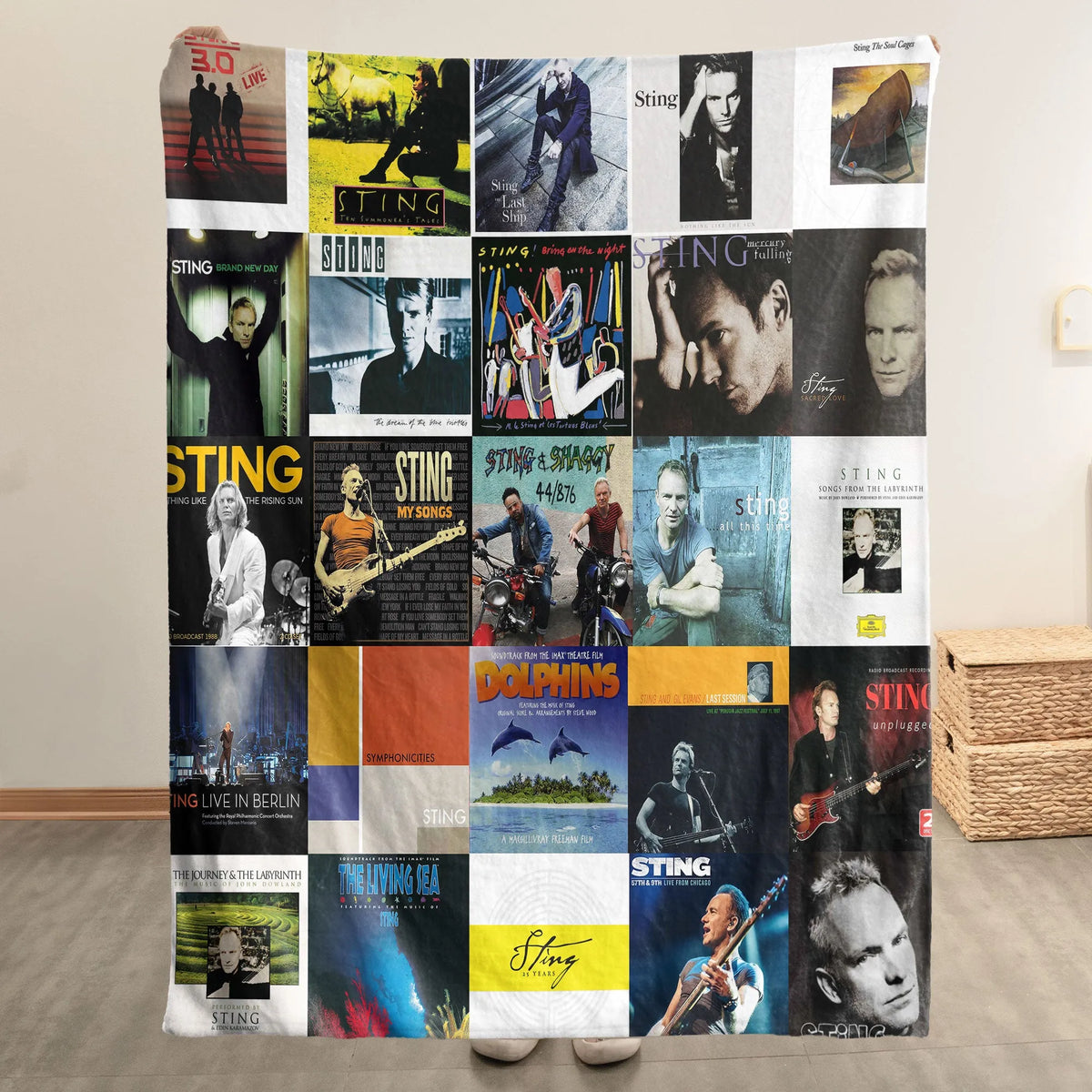 Sting Sherpa Blanket - Timeless Elegance Wrapped in Iconic Album Art